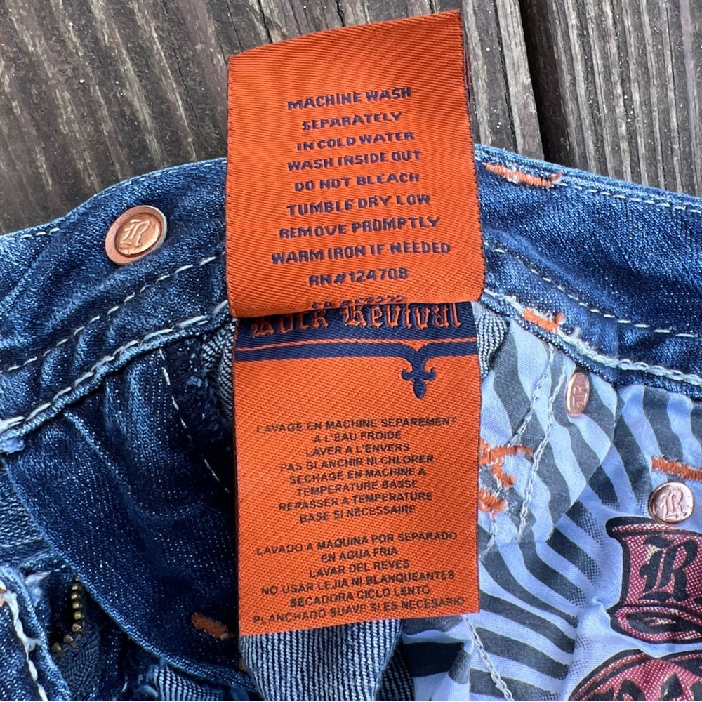 Rock Revival Women’s Blue Sukie Skinny Low Rise Jeans  Streetwear Grunge|Size:28 - Picture 12 of 16